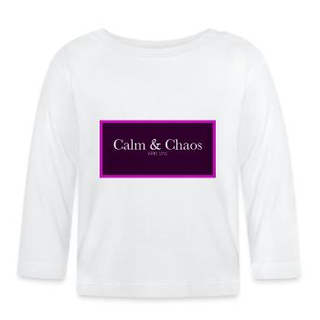 Calme et chaos - T-shirt manches longues bio Bébé - blanc - Devant