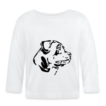 Rottweiler chiens chien Wilsigns race de chien - T-shirt manches longues bio Bébé - blanc - Devant