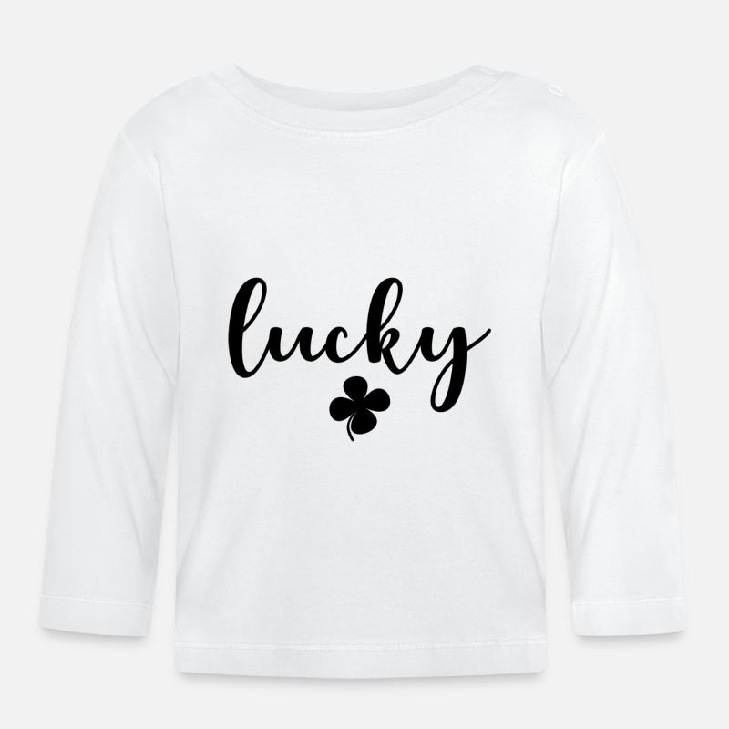 lucky - Baby Bio-Langarmshirt - Weiß