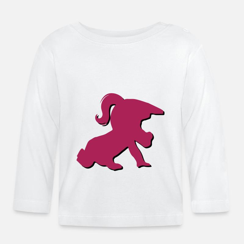 Baby MX Mädchen - Baby Bio-Langarmshirt - Weiß