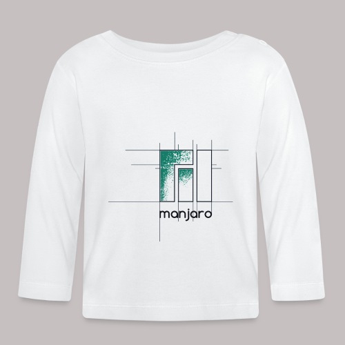 Manjaro Logo Draft - Organic Baby Long Sleeve T-Shirt