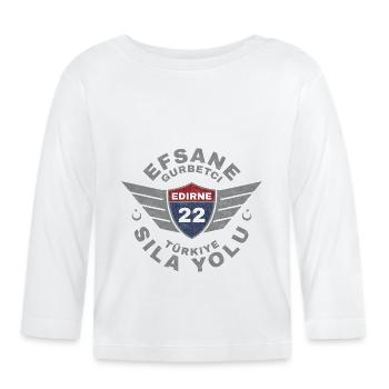 Edirne - Baby Bio-Langarmshirt - Weiß - Vorne