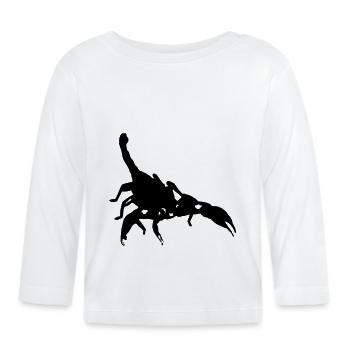 Scorpio Scorpio poisonous Spiny Arachnid Animal - Organic Baby Long Sleeve T-Shirt - white - Front