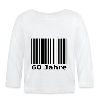 60 years - Organic Baby Long Sleeve T-Shirt - white - Front