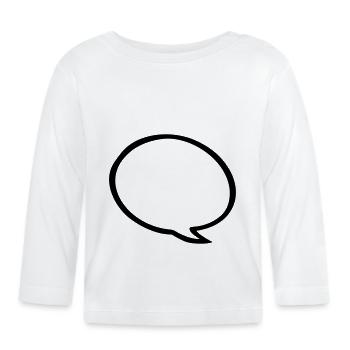 bulle - T-shirt manches longues bio Bébé - blanc - Devant