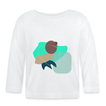 Abstract Shapes - T-shirt manches longues bio Bébé - blanc - Devant