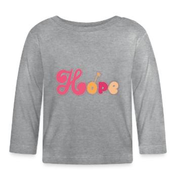 Amplify hope quote best t shirt and hoddies - T-shirt manches longues bio Bébé - gris chiné - Devant