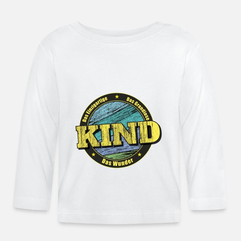 Das Kind, das Wunder - Baby Bio-Langarmshirt - Weiß