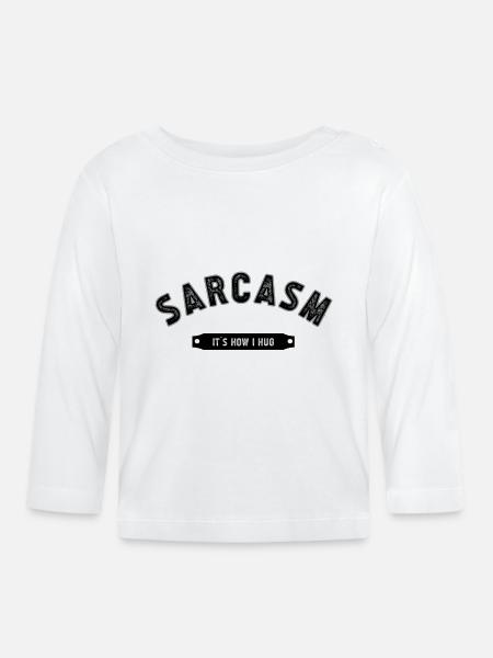 SARCASM - Baby Bio-Langarmshirt - Weiß