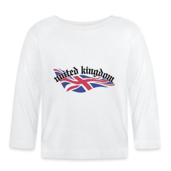 Royaume-Uni - T-shirt manches longues bio Bébé - blanc - Devant