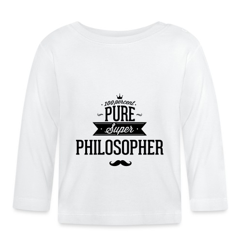 100 Prozent Philosoph - Baby Bio-Langarmshirt
