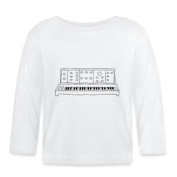 synthétiseur analogique - T-shirt manches longues bio Bébé - blanc - Devant