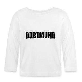 Dortmund - Baby Bio-Langarmshirt - Weiß - Vorne