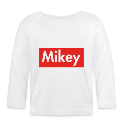Mikey Box Logo - Organic Baby Long Sleeve T-Shirt