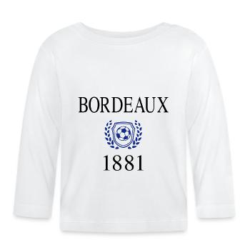 Bordeaux 1881 Herkunft - Baby Bio-Langarmshirt - Weiß - Vorne