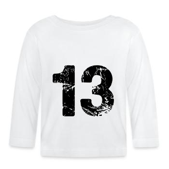 13 - Baby Bio-Langarmshirt - Weiß - Vorne