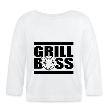 grill - Organic Baby Long Sleeve T-Shirt - white - Front
