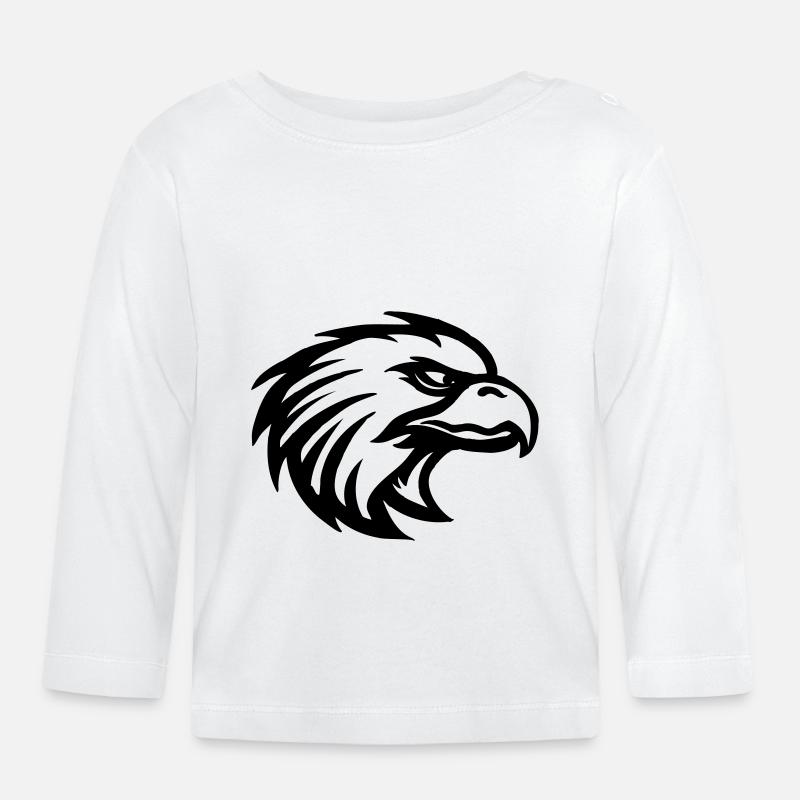 eagle03 - T-shirt manches longues bio Bébé - blanc