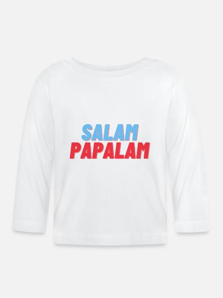 SALAM PAPALAM - Baby Bio-Langarmshirt - Weiß