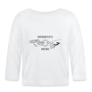 Memento Mori - T-shirt manches longues bio Bébé - blanc - Devant