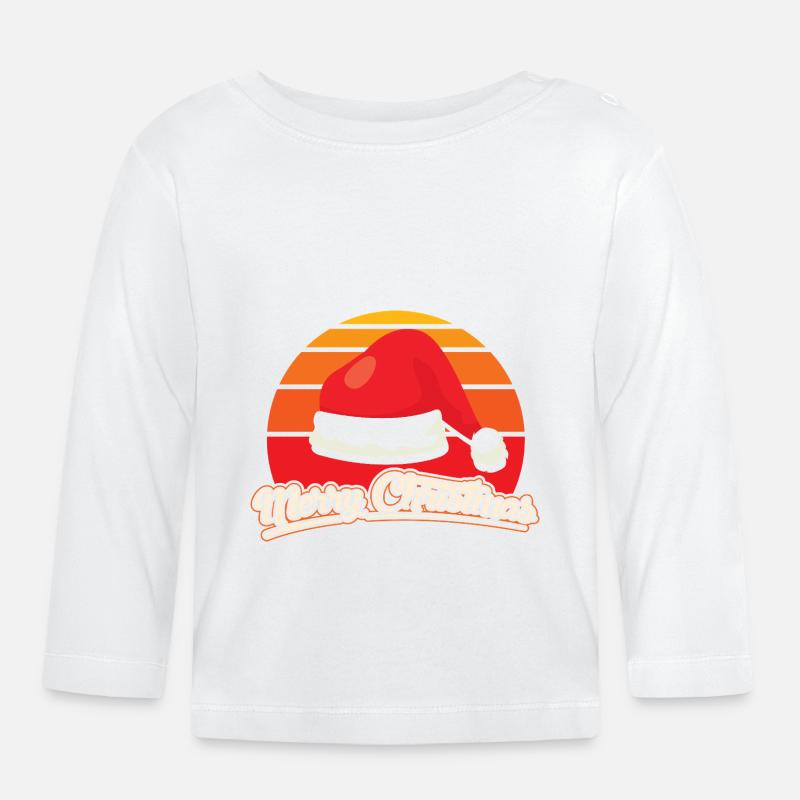 Noël 6 - T-shirt manches longues bio Bébé - blanc