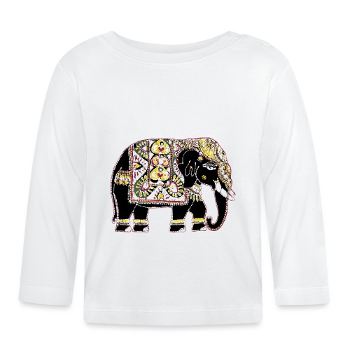 Indian elephant for luck - Baby Long Sleeve T-Shirt