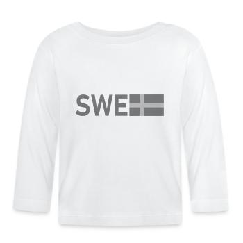 Tactical grey ENG - Organic Baby Long Sleeve T-Shirt - white - Front