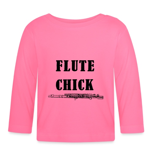 Flute Chick - Økologisk langarmet baby-T-skjorte
