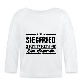 Man Myth Légende Siegfried - T-shirt manches longues bio Bébé - blanc - Devant