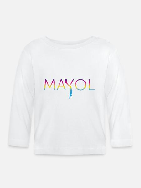 MAYOL – Freediving Legend - Baby Bio-Langarmshirt - Weiß