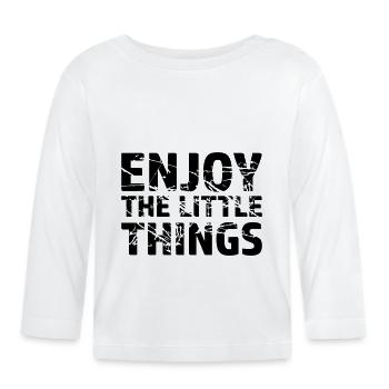Profitez du petit - T-shirt manches longues bio Bébé - blanc - Devant