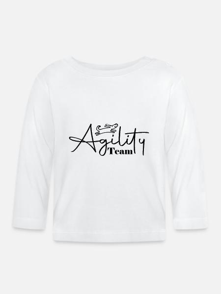 Agility - Baby Bio-Langarmshirt - Weiß