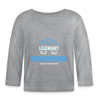 BEST-SELLING 🌟🌟 HUMAN RESOURCES DIRECTOR - Organic Baby Long Sleeve T-Shirt - heather grey - Front