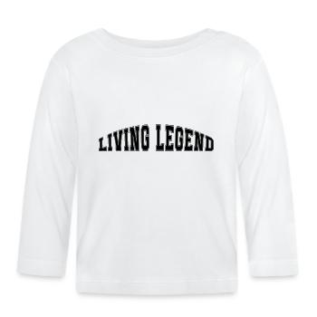Légende vivante - T-shirt manches longues bio Bébé - blanc - Devant