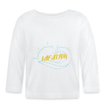 Bereit für Urlaub? - Baby Bio-Langarmshirt - Weiß - Vorne