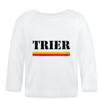 Trier - Organic Baby Long Sleeve T-Shirt - white - Front