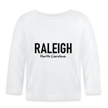 Raleigh North Carolina - United States of America - Baby Bio-Langarmshirt - Weiß - Vorne