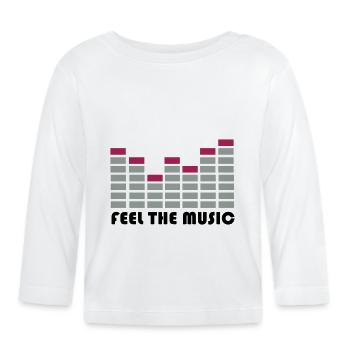 equalizer - Baby Bio-Langarmshirt - Weiß - Vorne