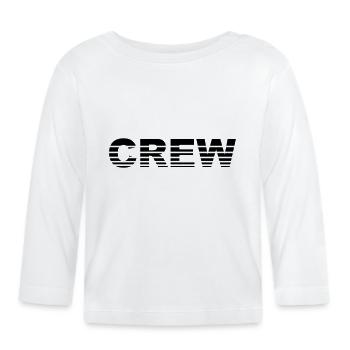 Crew - T-shirt manches longues bio Bébé - blanc - Devant