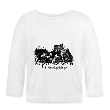 Epprechtstein Fichtelgebirge Fichteldesign - Baby Bio-Langarmshirt - Weiß - Vorne