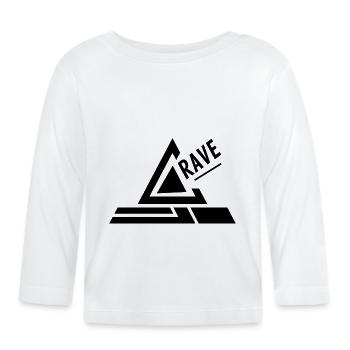 RAVE - Baby Bio-Langarmshirt - Weiß - Vorne