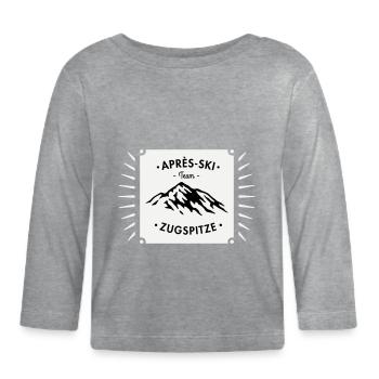 Après-Ski Zugspitze - T-shirt manches longues bio Bébé - gris chiné - Devant