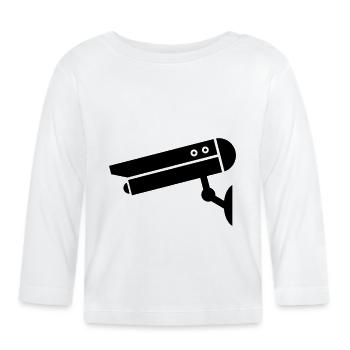 Camera Icon - Organic Baby Long Sleeve T-Shirt - white - Front