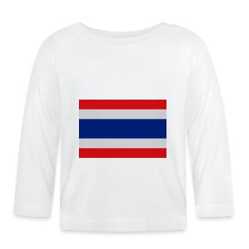 Thailand - Organic Baby Long Sleeve T-Shirt - white - Front