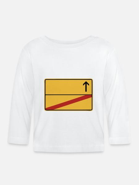 ortsausgang - Baby Bio-Langarmshirt - Weiß