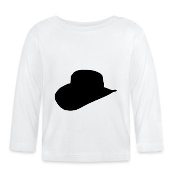 Hat - Organic Baby Long Sleeve T-Shirt - white - Front