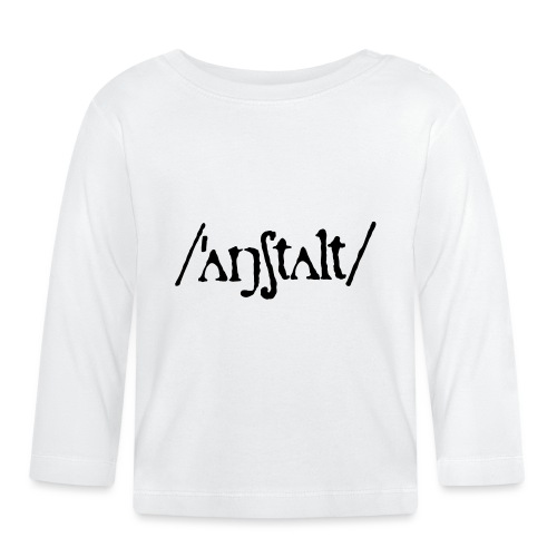 /'angstalt/ logo - Baby Bio-Langarmshirt