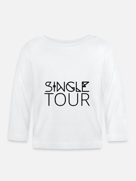 Single: Single Tour - Baby Bio-Langarmshirt - Weiß