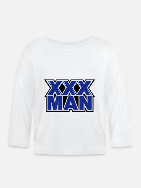 XXX Man - Baby Bio-Langarmshirt - Weiß