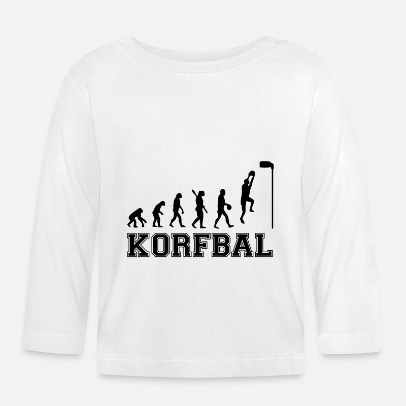 Evolution Korfball2 0 - Baby Bio-Langarmshirt - Weiß